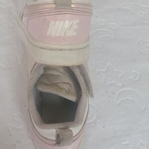 Nike Kids Light Pink and White Sneakers  11C